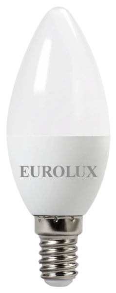 Лампа светодиодная EUROLUX LL-E-C37-7W-230-4K-E14