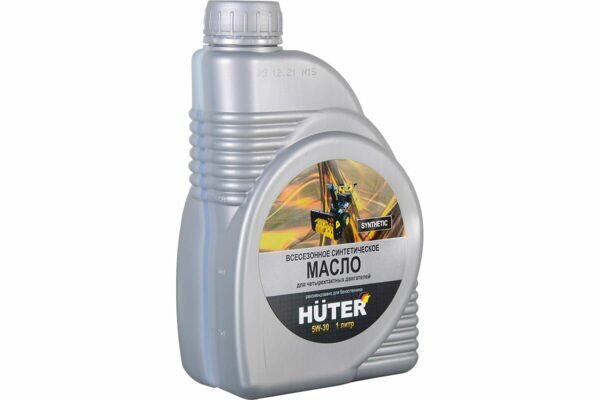 Масло моторное 5W-30 синтетическое для четырёхтактных двигателей Huter  фото